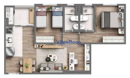 Apartamento com 2 quartos à venda na Rua Alteia, Jardim Ismênia, São José dos Campos
