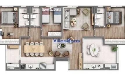 Apartamento com 3 quartos à venda na Rua Alteia, Jardim Ismênia, São José dos Campos