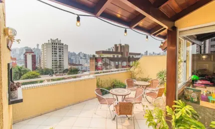 Cobertura com 3 quartos à venda na avenida lageado, 33, petrópolis, porto alegre por r$ 990.000