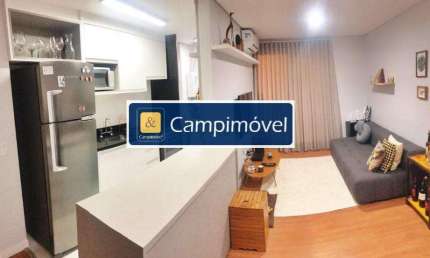 Apartamento para Venda em Campinas, Botafogo, 1 dormitório, 1 suíte, 2 banheiros, 1 vaga