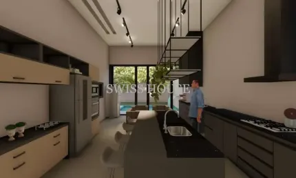 Casa em condomínio fechado com 3 quartos à venda na Avenida Dermival Bernardes Siqueira, --, Swiss Park, Campinas, 210 m2 por R$ 2.970.000