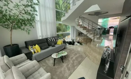 Casa em condomínio fechado com 3 quartos à venda na rua gilberto piassa, --, swiss park, campinas, 300 m2 por r$ 2.600.000