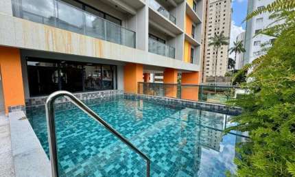 Apartamento com 1 quarto para alugar na Rua Maria Monteiro, --, Cambuí, Campinas, 50 m2 por R$ 7.020