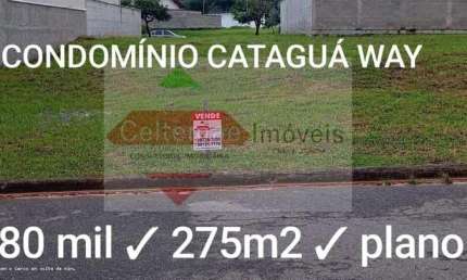 Terreno em condomínio fechado à venda na Rua Chicago, Condominio Cataguá Way, Taubaté