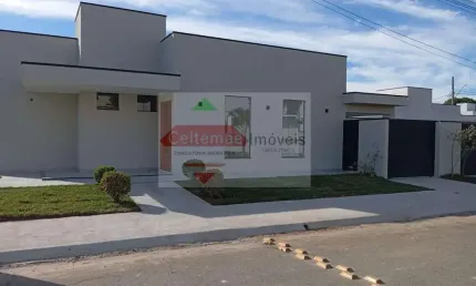 Casa Térrea a Venda, Nova, de Esquina, Glamourosa com 03 dormitórios, Condomínio Residencial Taubaté Alphaville, Taubaté/SP