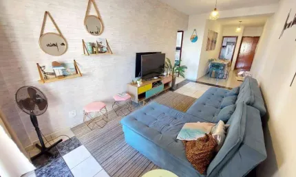 Apartamento à venda, 96 m² por r$ 420.000,00 - aviação - praia grande/sp