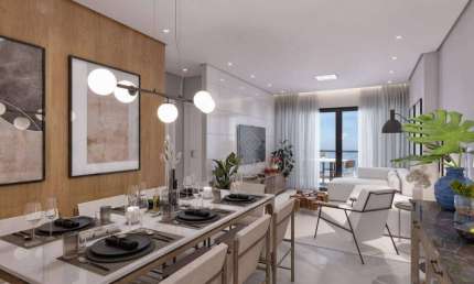 Apartamento com 3 dormitórios à venda, 128 m² por R$ 1.340.955,00 - Canto do Forte - Praia Grande/SP