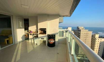 Apartamento com vista mar e 3 dormitórios à venda em Praia Grande!