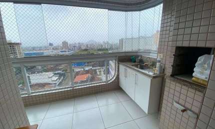 Apartamento com 2 quartos e sacada gourmet à venda em Praia Grande, aceita financiamento bancário!