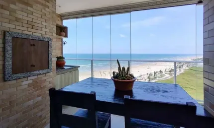 Apartamento com 2 quartos frente mar à venda, 69 m² por r$ 715.000 - mirim - praia grande/sp