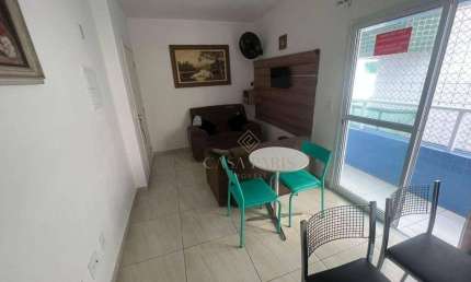 Apartamento mobiliado com 1 quarto à venda em Praia Grande!