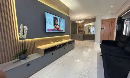 Apartamento mobiliado com 3 quartos à venda no canto do forte em praia grande!