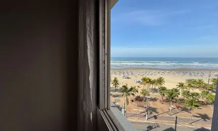 Apartamento com 3 dormitórios frente mar à venda, 85 m² por r$ 350.000 - mirim - praia grande/sp