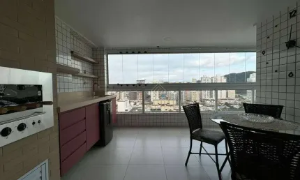 Apartamento com 3 quartos à venda, 134 m² por R$ 1.600.000 - Canto do Forte - Praia Grande/SP