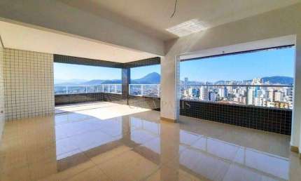 Cobertura com 3 dormitórios à venda, 157 m² por R$ 1.100.000,00 - Vila Guilhermina - Praia Grande/SP