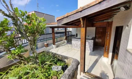 Cobertura com 4 quartos à venda, 180 m² por R$ 1.100.000 - Vila Guilhermina - Praia Grande/SP