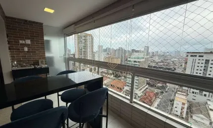 Apartamento MOBILIADO com 2 dormitórios à venda, 66 m² por R$ 680.000 - Canto do Forte - Praia Grande/SP