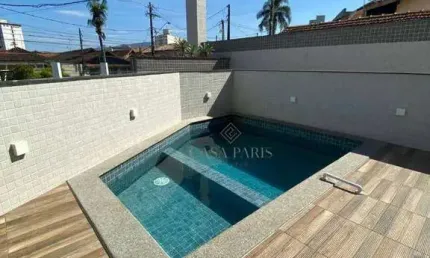 Apartamento com 2 dormitórios à venda, 55 m² por r$ 408.000,00 - mirim - praia grande/sp