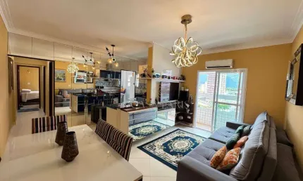 Apartamento com 2 dormitórios à venda, 78 m² por r$ 530.000,00 - caiçara - praia grande/sp