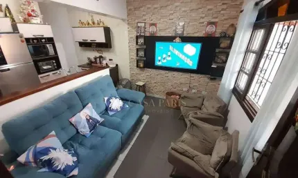 Casa com 2 dormitórios à venda, 80 m² por r$ 425.000,00 - caiçara - praia grande/sp