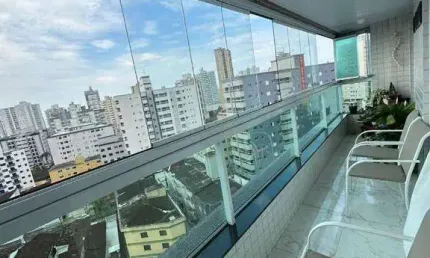 Apartamento com 2 dormitórios à venda, 82 m² por r$ 605.000,00 - caiçara - praia grande/sp
