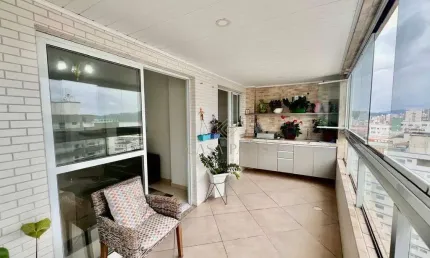 Apartamento com 2 dormitórios à venda, 92 m² por r$ 740.000,00 - boqueirão - praia grande/sp
