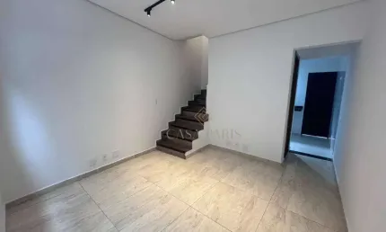 Sobrado com 2 dormitórios à venda, 75 m² por R$ 430.000,00 - Aviação - Praia Grande/SP