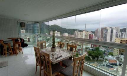 Apartamento com 3 dormitórios à venda, 152 m² por R$ 1.350.000,00 - Canto do Forte - Praia Grande/SP