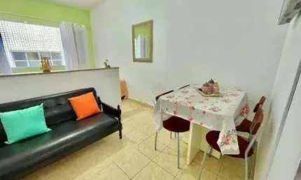 Kitnet à venda, 26 m² por r$ 200.000,00 - boqueirão - praia grande/sp