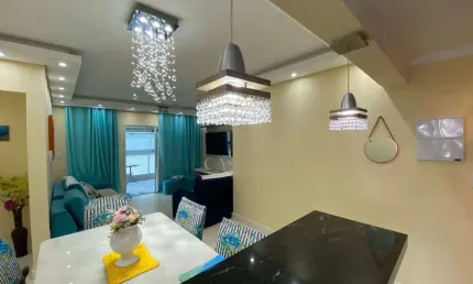 Apartamento com 2 dormitórios à venda, 86 m² por r$ 615.000,00 - caiçara - praia grande/sp
