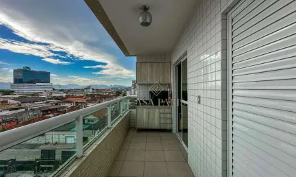Apartamento com 2 dormitórios à venda, 65 m² por r$ 440.000 - vila guilhermina - praia grande/sp