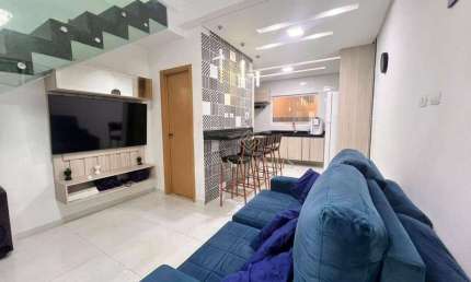 Sobrado com 2 dormitórios à venda, 50 m² por R$ 385.000,00 - Caiçara - Praia Grande/SP