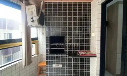 Apartamento com 1 dormitório à venda, 55 m² por r$ 370.000 - vila guilhermina - praia grande/sp