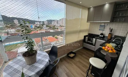 Apartamento com 2 dormitórios à venda, 58 m² por r$ 530.000,00 - canto do forte - praia grande/sp