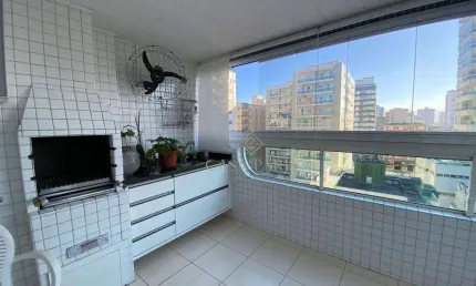 Apartamento frente rua com 2 dormitórios à venda, 87 m² por r$ 720.000 - canto do forte - praia grande/sp