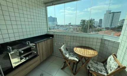 Apartamento com 2 dormitórios à venda, 61 m² por R$ 445.000,00 - Vila Guilhermina - Praia Grande/SP