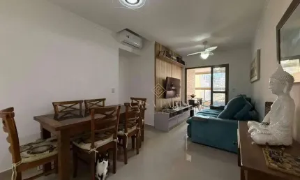 Apartamento com 2 dormitórios à venda, 77 m² por r$ 650.000,00 - canto do forte - praia grande/sp