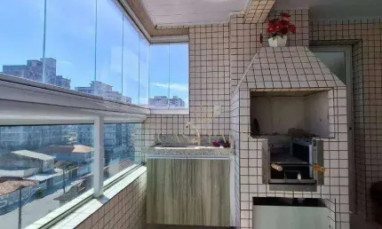 Apartamento com 2 dormitórios à venda, 83 m² por r$ 490.000 - ocian - praia grande/sp