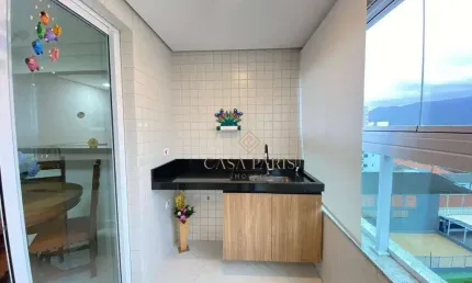 Apartamento com 2 dormitórios à venda, 84 m² por r$ 695.000,00 - caiçara - praia grande/sp