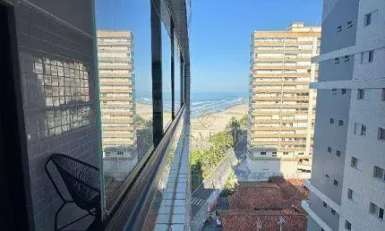 Apartamento com 1 dormitório à venda, 44 m² por r$ 370.000,00 - caiçara - praia grande/sp