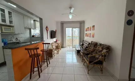 Apartamento com 1 dormitório à venda, 53 m² por r$ 320.000 - tupi - praia grande/sp