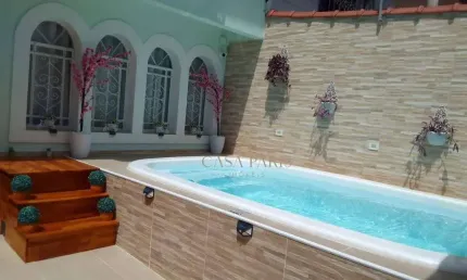 Sobrado com 3 dormitórios à venda, 125 m² por r$ 980.000,00 - boqueirão - praia grande/sp
