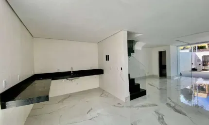 Casa geminada à venda, 3 quartos, 1 suíte, 2 vagas, Santa Branca - Belo Horizonte/MG