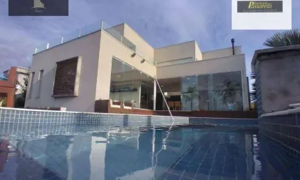 Casa com 5 dormitórios à venda, 500 m² por R$ 3.500.000,00 - Condomínio Campo de Toscana - Vinhedo/SP