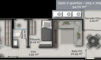 Apartamento com 2 quartos à venda na Rua Capitão Romualdo de Barros, Carvoeira, Florianópolis