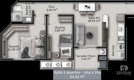 Apartamento com 2 quartos à venda na Rua Capitão Romualdo de Barros, Carvoeira, Florianópolis