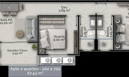 Apartamento com 2 quartos à venda na Rua Capitão Romualdo de Barros, Carvoeira, Florianópolis