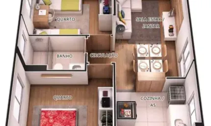 Apartamento com 2 quartos à venda na Rua Adelino Machado, Bom Viver, Biguaçu