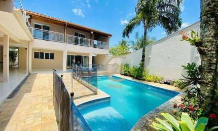 Sobrado 100m da praia Jardim Britania 4 suítes e piscina