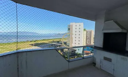 Apartamento frente mar 3 dorms, sendo 1 suíte. aruan caraguatatuba